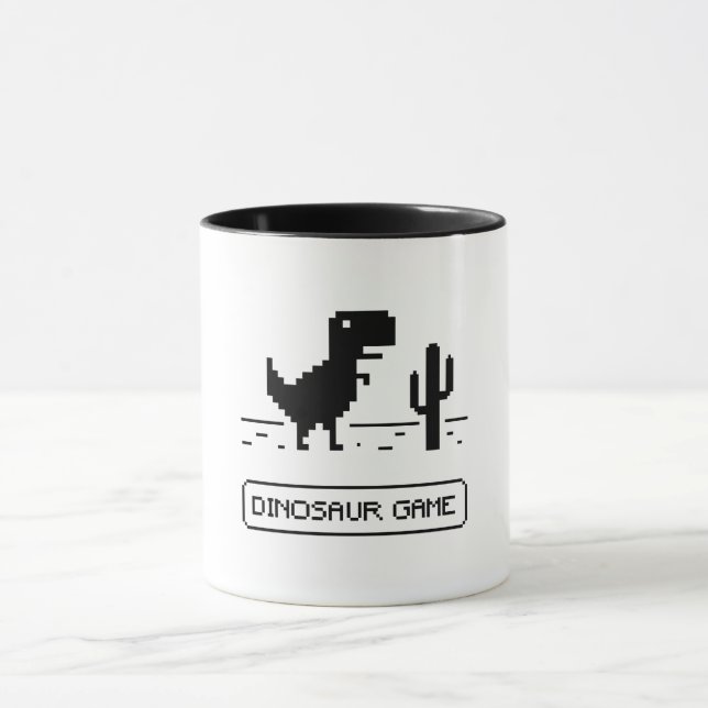 Caneca Jogo do Dinossauro. (Centro)