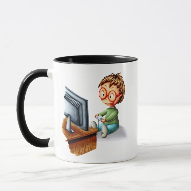 Caneca Jogos de Geek engraçados (Esquerda)