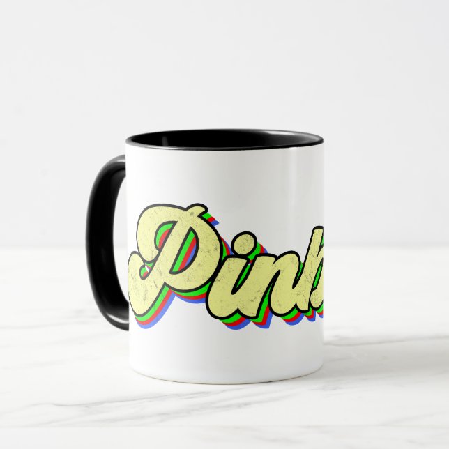 Caneca Jogos Retro Pinball (Frente Esquerda)