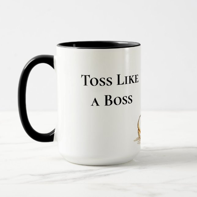 Caneca Jogue Como um Chefe Funny Pancake Flipping (Esquerda)
