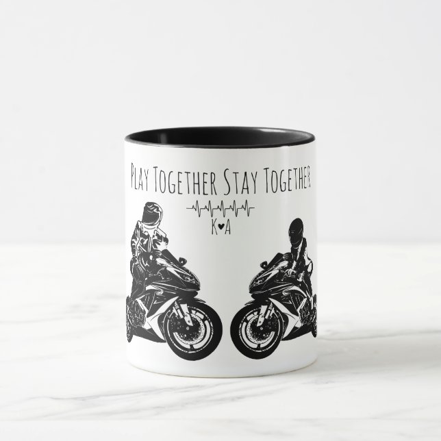 Caneca Jogue Juntos...Motocicleta Personalizada (Centro)