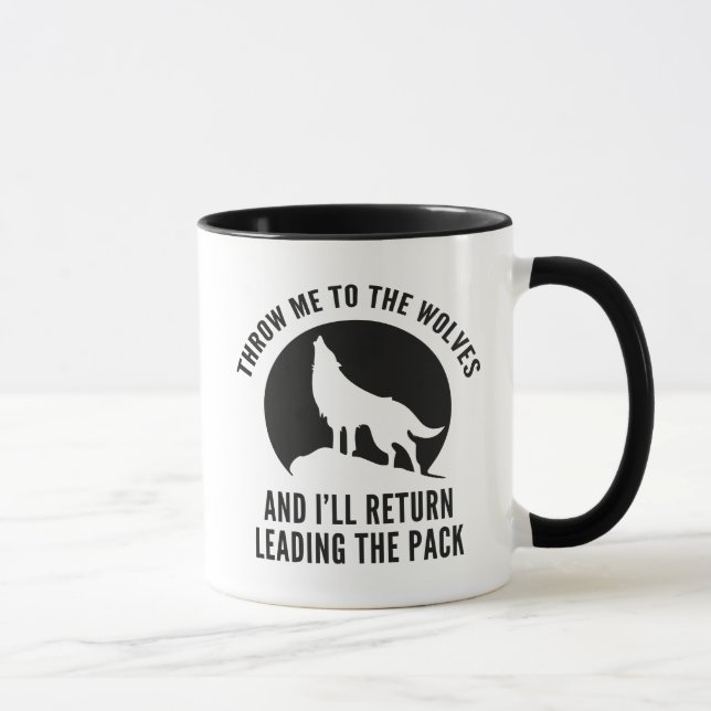 Caneca Jogue-Me Aos Lobos (Direita)