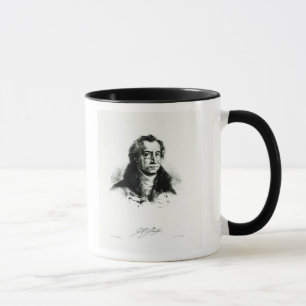 Caneca Johann Wolfgang Goethe gravado por Delacroix