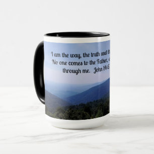 Caneca John 14:6 Eu sou o caminho, a verdade e a vida.