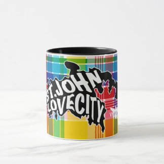 Caneca John "Love City" Ilhas Virgens dos EUA, Madras