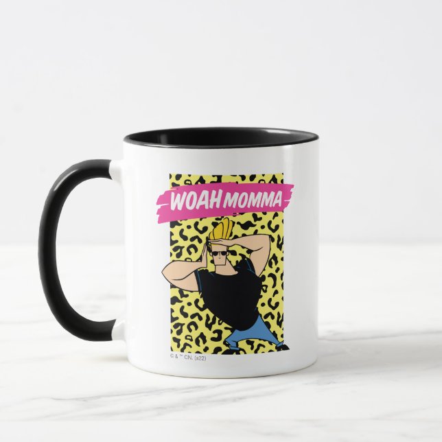 Caneca Johnny Bravo - Woah Momma (Esquerda)