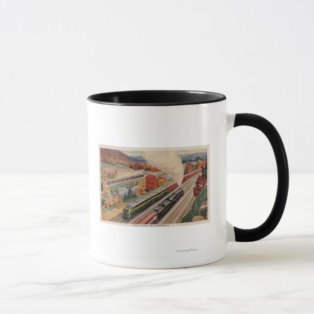 Caneca Johnstown, Pensilvânia (Commerce Trains) (Direita)