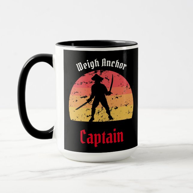 Caneca Jolly Roger Sunset Pirate Ship Mug (Esquerda)