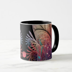 Caneca Jonglage Abstrato Modern Fantasy Fractal Art