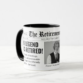 Caneca Jornal de Retiro Personalizado e Divertido com Fot