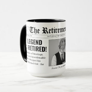 Caneca Jornal de Retiro Personalizado e Divertido com Fot