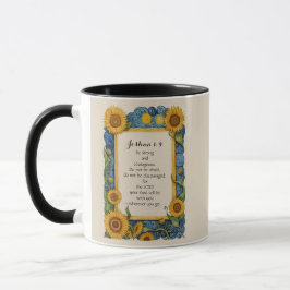 Caneca Joshua 1:9 NIV Bíblia Verse Art