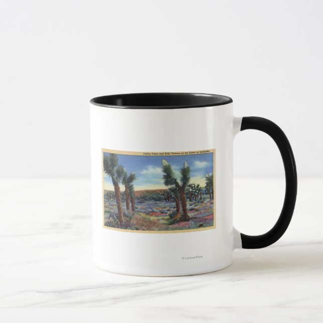 Caneca Joshua Trees e Flores Selvagens do Deserto (Direita)