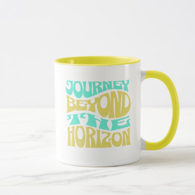 Caneca Journey Beyond the Horizon – Inspirational Travel  (Direita)