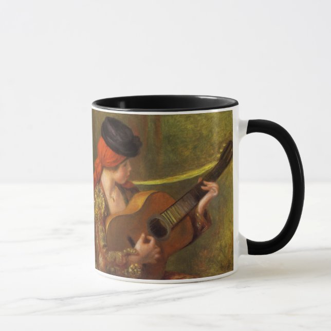Caneca Jovem espanhola com guitarra por Pierre Renoir (Direita)