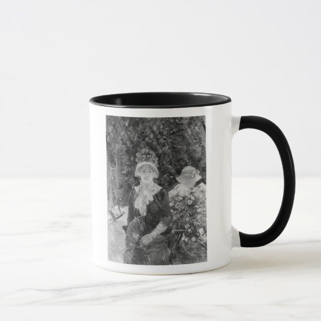 Caneca Jovem mulher em um jardim, 1883 (Direita)