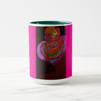Caneca Jovem Senhora com um Elegante Chapéu Feito sob Med