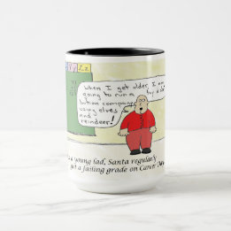 Caneca Jovens Papais noeis Engraçados