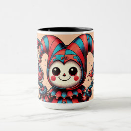 Caneca Jovial Jester e Amigo de penas