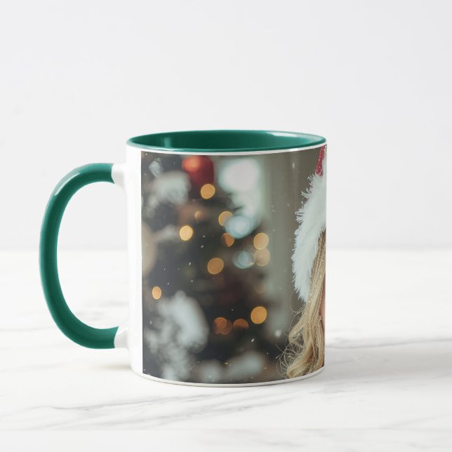 Caneca JOY TO THE WORLD - Christmas Santa Girl (Esquerda)