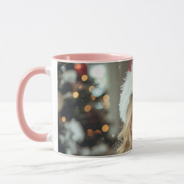 Caneca JOY TO THE WORLD - Christmas Santa Girl (Esquerda)