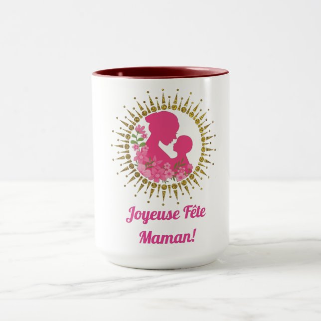 Caneca Joyeuse Fête Maman  (Centro)