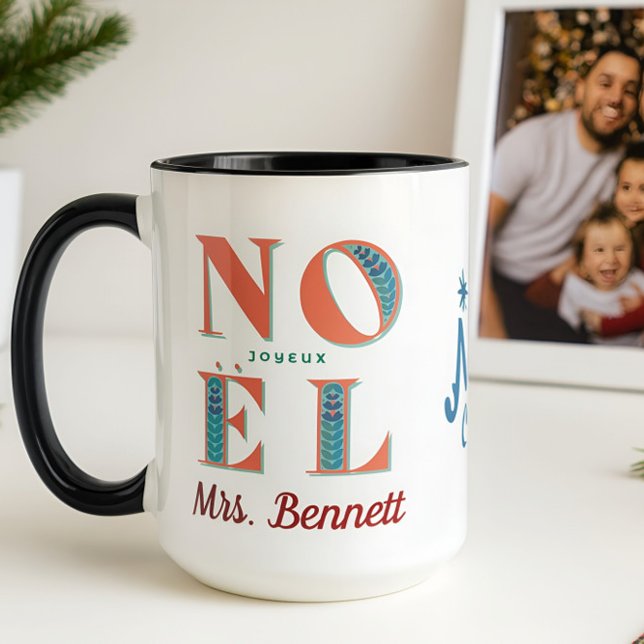 Caneca Joyeux Noel Christmas Você É O Melhor Professor (Merry Christmas 🎄🎁)