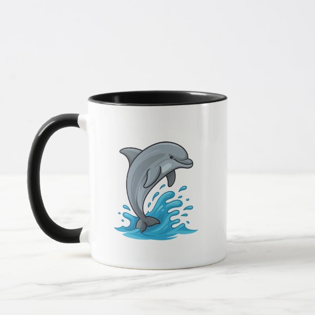 Caneca Joyful Dolphin Splash - Mug (Esquerda)
