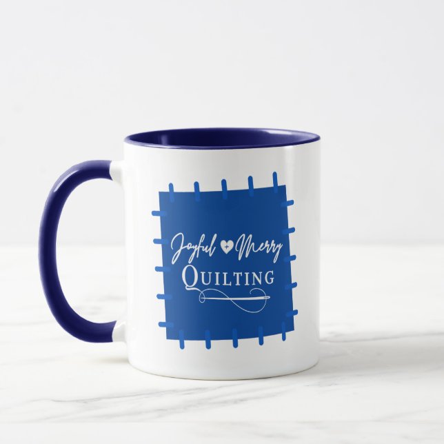 Caneca Joyful e Feliz Quilter Mug (Esquerda)