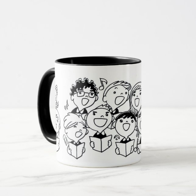 Caneca Joyful Singing Children: Whimsical (Frente Esquerda)