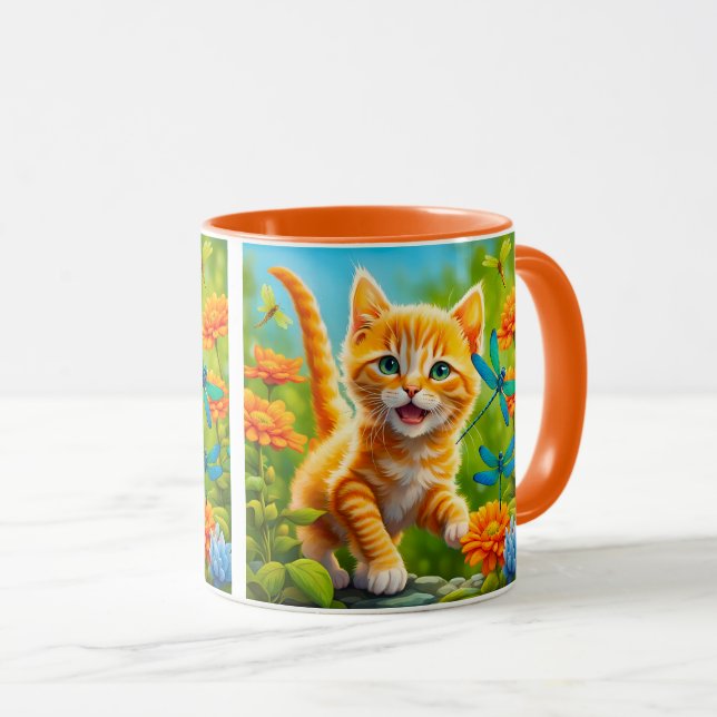 Caneca Joyous Kitten (Frente Esquerda)