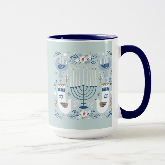 Caneca Judaica - Chanukah Mugs - Software - Feriados (Direita)