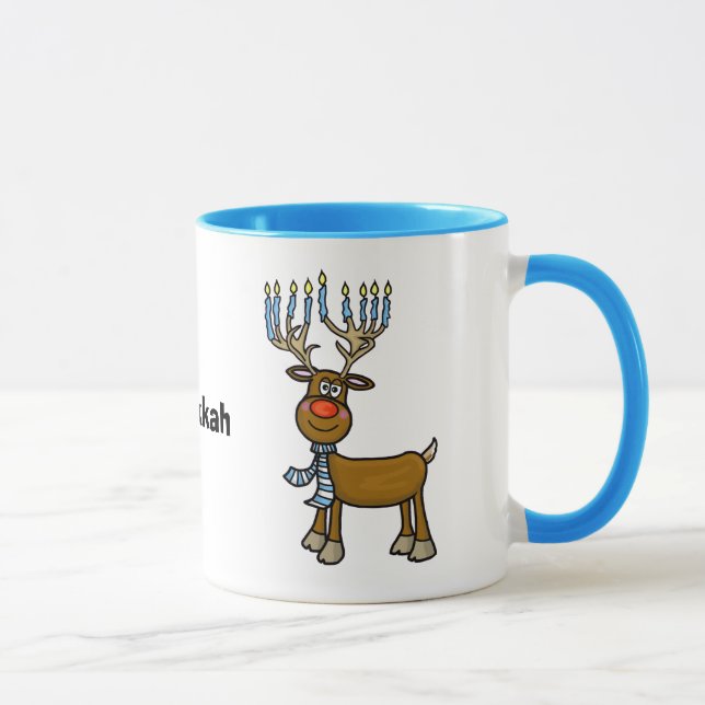 Caneca Judeu Rudolph Reindeer Chrismukkah Mug (Direita)