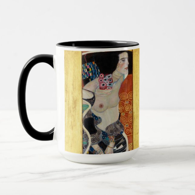 Caneca Judith II (Salomé) por Gustav Klimt (Esquerda)