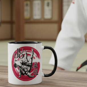 Caneca Judo Kanji e Arremesso do Sol Nascente - Artes Mar