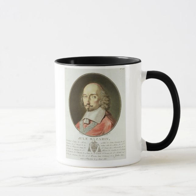 Caneca Jules cardinal Mazarin (1602-61) 'dos retratos d (Direita)