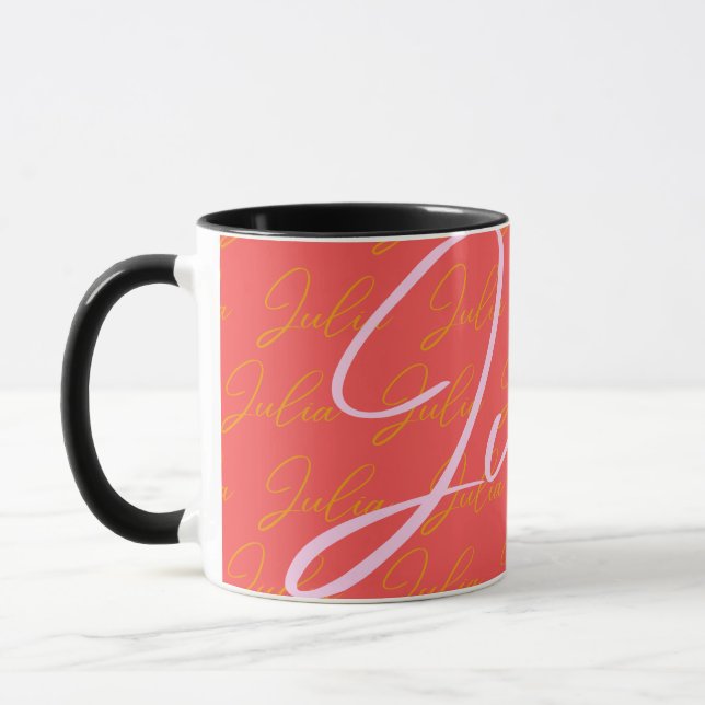 Caneca Julia Name Design Pattern (Esquerda)