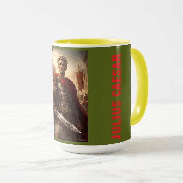 Caneca Julius Caesar verde profundo (Frente Esquerda)