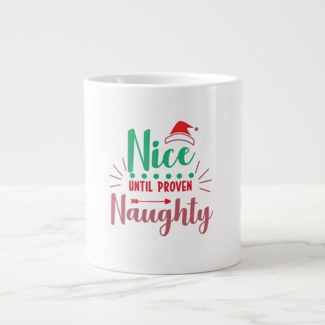 Caneca jumbo de Natal para dar um sorriso na cara  (Frente)