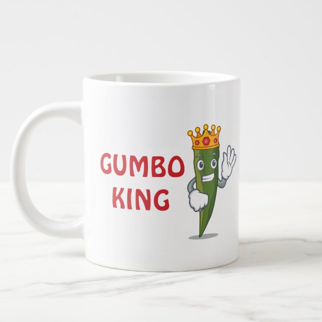 Caneca Jumbo "Rei do Gumbo" (Esquerda)