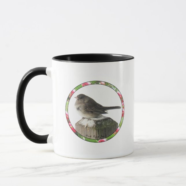 Caneca Junco de olhos escuros no inverno (Esquerda)