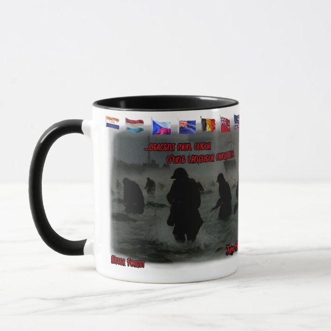 Caneca June 6th, 1944 Normandy Landing on a Coffee (Esquerda)