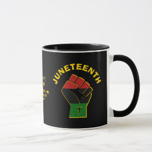 Caneca JUNETEENTH Personalizada Celebra a Liberdade