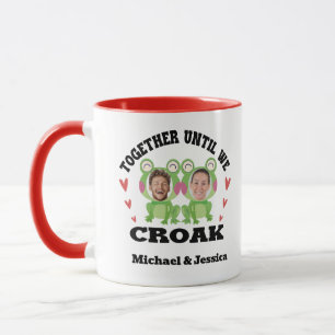 Caneca Juntos Até Coaxarmos Rã Nomes e Rostos Personaliza