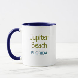 Caneca Jupiter Beach Flórida Café Mug