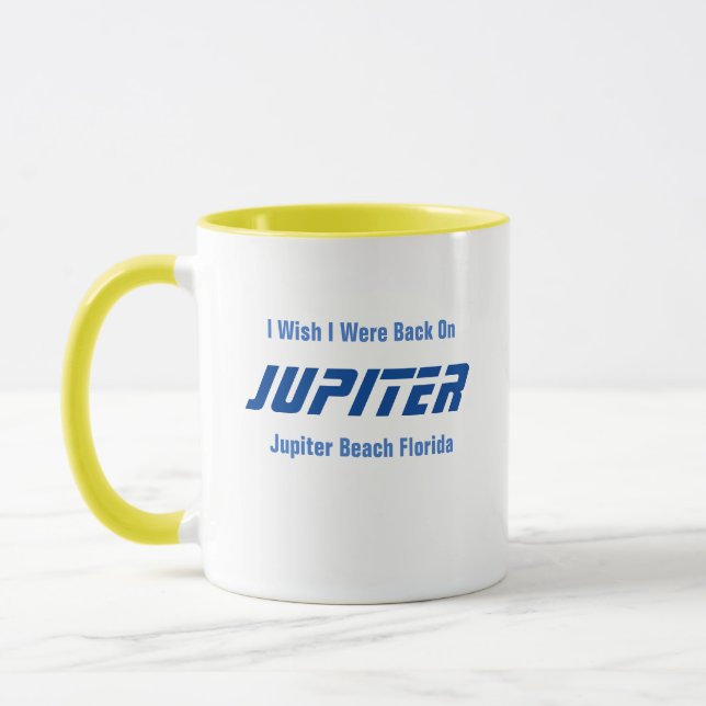 Caneca Jupiter Beach Flórida Café Mug (Esquerda)