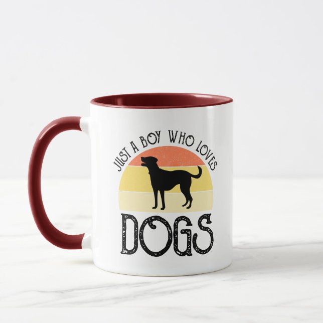 Caneca Just A Boy Who Loves Dogs (Esquerda)