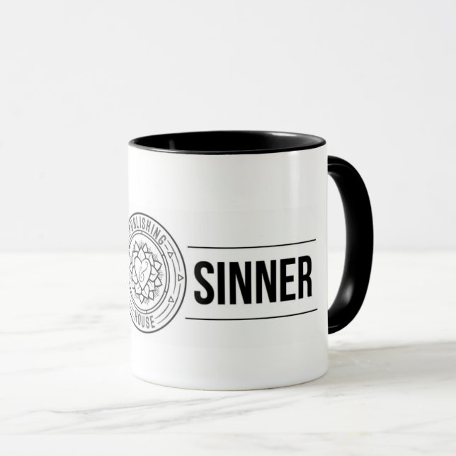 Caneca Just and Sinner Publishing Mug (Frente Esquerda)