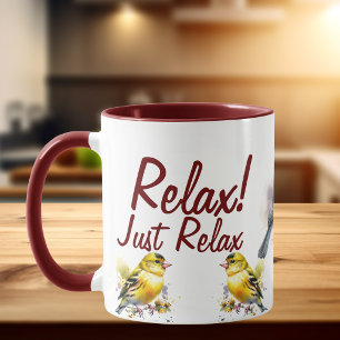 Caneca Just Relax/Pássaro
