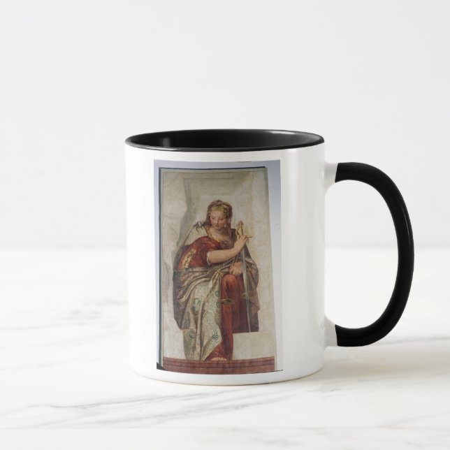 Caneca Justiça, das paredes do sacristy (fresco) (Direita)